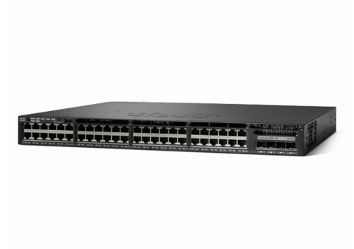 Cisco Catalyst 3650-48FD-S Network Switch, 48 Gigabit Ethernet (GbE) PoE+ Ports, two 10 G and two 1 G Uplinks, 1025WAC Power Supply, 1 RU, Enhanced Limited Lifetime Warranty (WS-C3650-48FD-S)