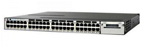 Cisco Catalyst WS-C3850-48P-S network switch Managed L3 Gigabit Ethernet (10/100/1000) Power over Ethernet (PoE) Black, Grey - Refurbished