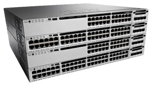 Cisco Catalyst WS-C3850-24P-E network switch Managed Power over Ethernet (PoE) Black, Grey - Refurbished
