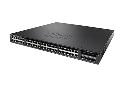 Cisco Catalyst 3650-48PD-S Network Switch, 48 Gigabit Ethernet (GbE) PoE+ Ports, two 10 G and two 1 G Uplinks, 640WAC Power Supply, 1 RU, Enhanced Limited Lifetime Warranty (WS-C3650-48PD-S)