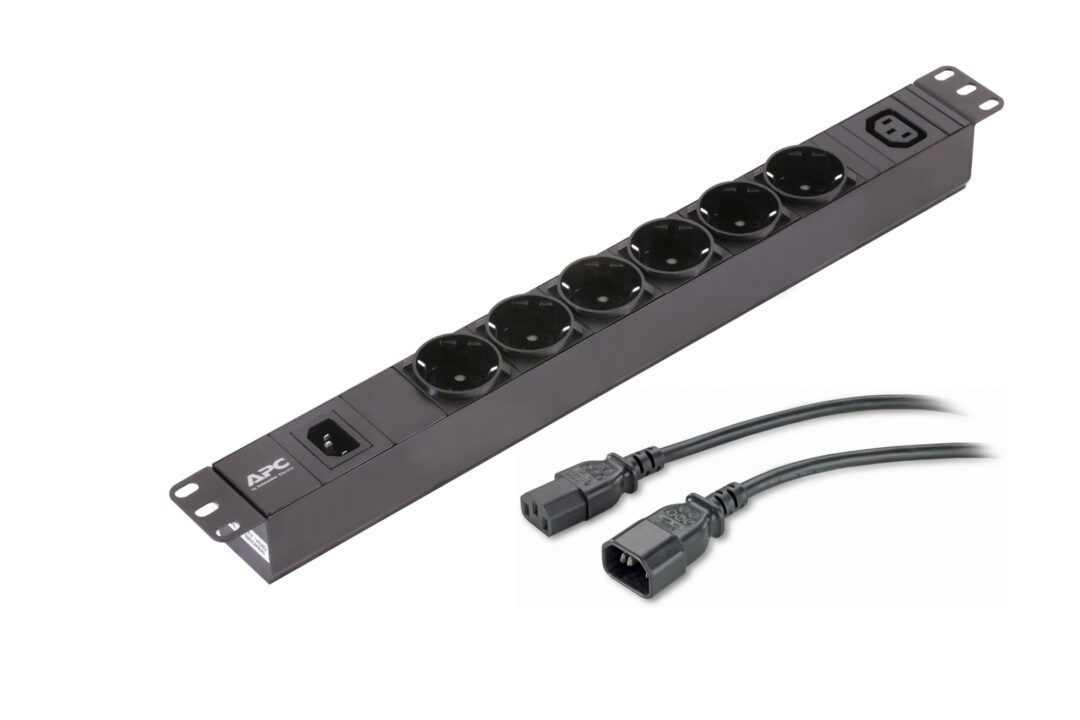 APC Easy Rack PDU, Basic, 1U, 1 Phase, 2.3kW, 230V, 10A, 6 SCHUKO and 1 ...