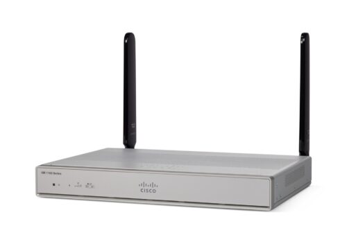 Cisco C1117-4PLTEEA Integrated Services Router with 4-Gigabit Ethernet (GbE) Ports, 1 ADSL2/VDSL2+ (Annex A) Router with LTE Advanced (CAT6), SMS/GPS, 1-Year Limited Hardware Warranty (C1117-4PLTEEA) - Refurbished