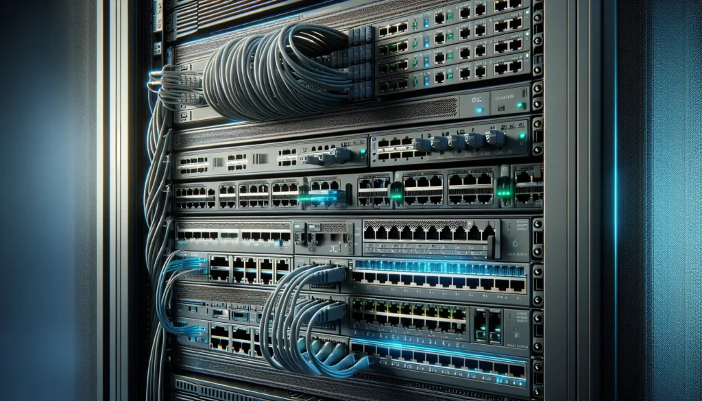 QSFP28 and SFP ports populated.