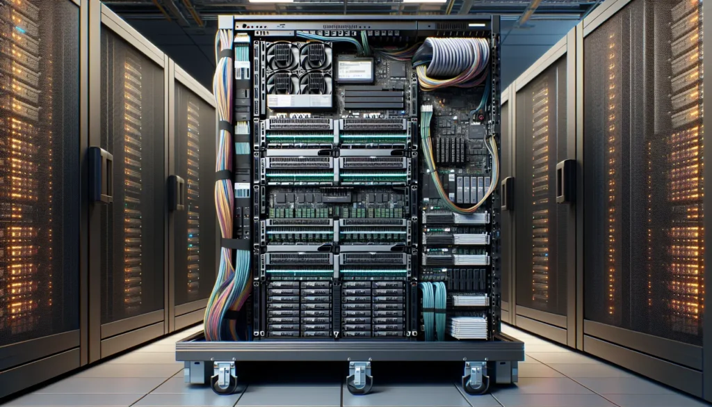 Open rack server, ECC modules.