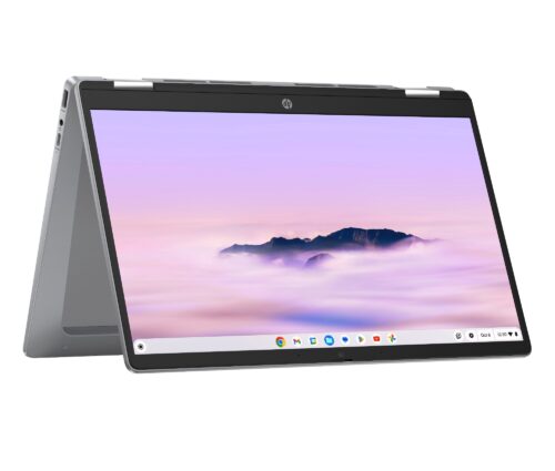 HP Chromebook x360 14b-cd0003na Intel® Core™ i3 i3-N305 35.6 cm (14") Touchscreen Full HD 8 GB LPDDR5-SDRAM 128 GB UFS Wi-Fi 6 (802.11ax) ChromeOS Silver