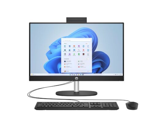HP 24-cr0040na AMD Ryzen™ 5 7520U 60.5 cm (23.8") 1920 x 1080 pixels All-in-One PC 8 GB LPDDR5-SDRAM 512 GB SSD Windows 11 Home Wi-Fi 6 (802.11ax) Black