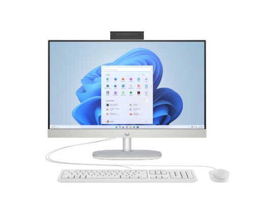 HP 24 -cr0047na PC Intel® Core™ i5 i5-1335U 60.5 cm (23.8") 1920 x 1080 pixels All-in-One PC 8 GB DDR4-SDRAM 512 GB SSD Windows 11 Home Wi-Fi 6 (802.11ax) White