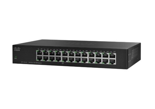 Cisco SF110-24 Unmanaged Switch | 24 Ports 10/100 | Limited Lifetime Protection (SF110-24-UK)