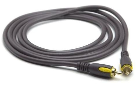 G&BL 2m RCA composite video cable Black