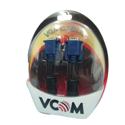 VCOM VGA/VGA M/M 3m VGA cable VGA (D-Sub) Black