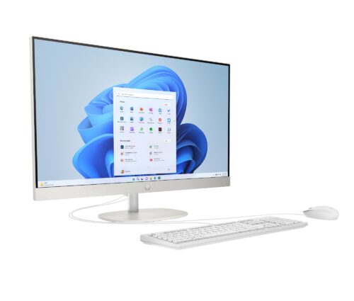 HP All-in-One 27-cr0045na Intel® Core™ i5 i5-1335U 68.6 cm (27") 1920 x 1080 pixels All-in-One PC 8 GB DDR4-SDRAM 512 GB SSD Windows 11 Home Wi-Fi 6 (802.11ax) White